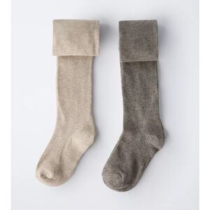 ZARA TWO-PACK OF PLAIN TIGHTS